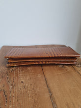 Load image into Gallery viewer, Vintage Small Brown Croc Leather Bag