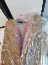 Load image into Gallery viewer, BNWT Authentic Genuine Gucci Pink Cloth Espadrilles with Packaging 8.5/9