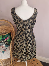 Load image into Gallery viewer, True Vintage Kitty Copeland 1960s Gold/Black Brocade Dress