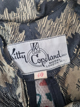 Load image into Gallery viewer, True Vintage Kitty Copeland 1960s Gold/Black Brocade Dress