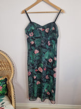 Load image into Gallery viewer, Karen Millen Floral Green Y2K Slip Dress 10
