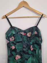 Load image into Gallery viewer, Karen Millen Floral Green Y2K Slip Dress 10