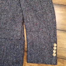Load image into Gallery viewer, Vintage Blue Harris Tweed Blazer
