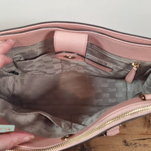 Load image into Gallery viewer, Michael Kors Kellen Med Satchel light peach saffiano leather bag Rrp £320
