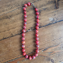 Load image into Gallery viewer, Vintage Murano Glass Style  Red Necklace
