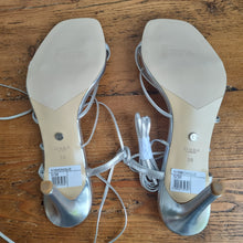 Load image into Gallery viewer, BNWT Dune Silver heels 5
