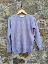 Load image into Gallery viewer, Vintage lavender melange pure new wool jumper XS
