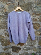 Load image into Gallery viewer, Vintage lavender melange pure new wool jumper XS
