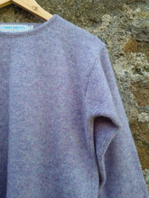Load image into Gallery viewer, Vintage lavender melange pure new wool jumper XS
