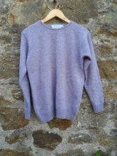 Load image into Gallery viewer, Vintage lavender melange pure new wool jumper XS
