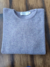Load image into Gallery viewer, Vintage lavender melange pure new wool jumper XS
