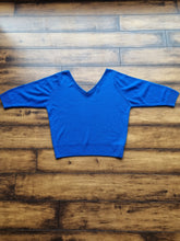 Load image into Gallery viewer, Vintage St.Michael 100% Lambswool Blue Jumper 14/16
