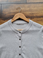 Load image into Gallery viewer, Karen Millen Cashmere Blend Grey Silver sequin Cardi 12

