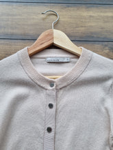 Load image into Gallery viewer, Karen Millen Cashmere Blend Gold Cardi 8/10
