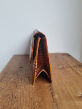 Load image into Gallery viewer, Vintage Medium Brown Croc Leather Bag
