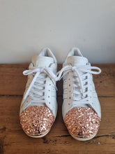 Load image into Gallery viewer, Adidas Rose Gold Capped Ladies Trainers 5
