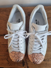 Load image into Gallery viewer, Adidas Rose Gold Capped Ladies Trainers 5
