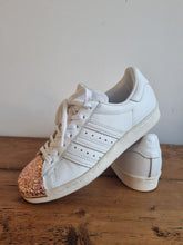 Load image into Gallery viewer, Adidas Rose Gold Capped Ladies Trainers 5
