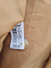 Load image into Gallery viewer, Vintage St.Michael Camel 100% Virgin Wool Ladies Coat 10
