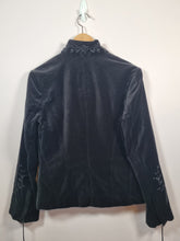 Load image into Gallery viewer, Vintage Next Velvet Embroidered Boho Tassle Blazer 10
