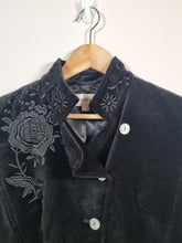 Load image into Gallery viewer, Vintage Next Velvet Embroidered Boho Tassle Blazer 10
