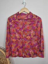 Load image into Gallery viewer, 1970s Vintage Handmade Boho Floral Hippy Ladies Shirt 10
