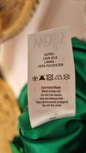 Load image into Gallery viewer, Wallis 100% Silk Emerald Green Beaded Embellished Dress 12
