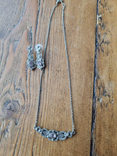 Load image into Gallery viewer, Amethyst &amp; Marcasite Silver Art Nouveau Style Set

