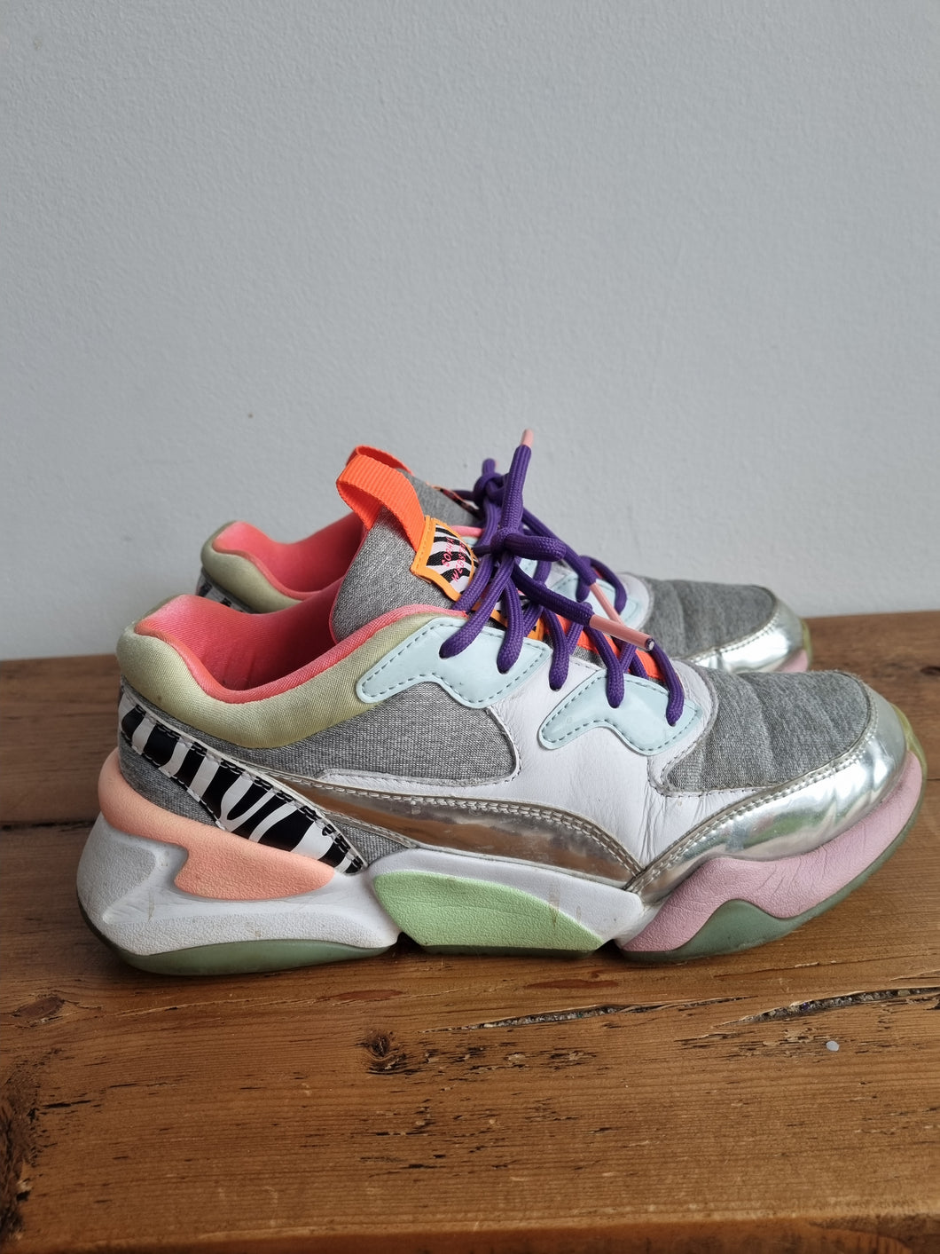 Sophia Webster X Puma Nova Ladies Zebra Animal Print Trainers 4