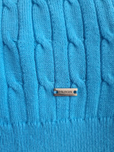 Load image into Gallery viewer, Tommy Hilfiger Blue Cable Knit Ladies Cardigan XXL
