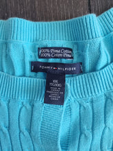 Load image into Gallery viewer, Tommy Hilfiger Blue Cable Knit Ladies Cardigan XXL
