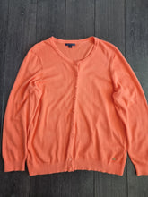 Load image into Gallery viewer, Tommy Hilfiger Orange 100% Cotton Ladies Cardigan XL
