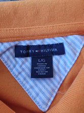 Load image into Gallery viewer, Y2K Tommy Hilfiger Orange Ladies Polo Cotton T shirt L
