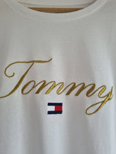 Load image into Gallery viewer, Vintage Y2K Tommy Hilfiger Embroidered Iconic Logo Cotton Ladies T Shirt XL
