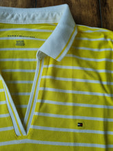 Load image into Gallery viewer, Tommy Hilfiger Bundle of 2 Ladies Yellow Striped Polo Shirts XL
