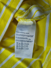 Load image into Gallery viewer, Tommy Hilfiger Bundle of 2 Ladies Yellow Striped Polo Shirts XL
