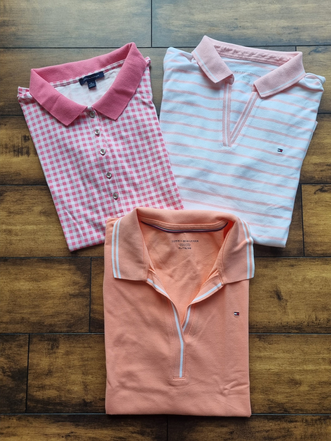 Tommy Hilfiger Bundle of 3 Cotton Ladies Polo T Shirts XXL