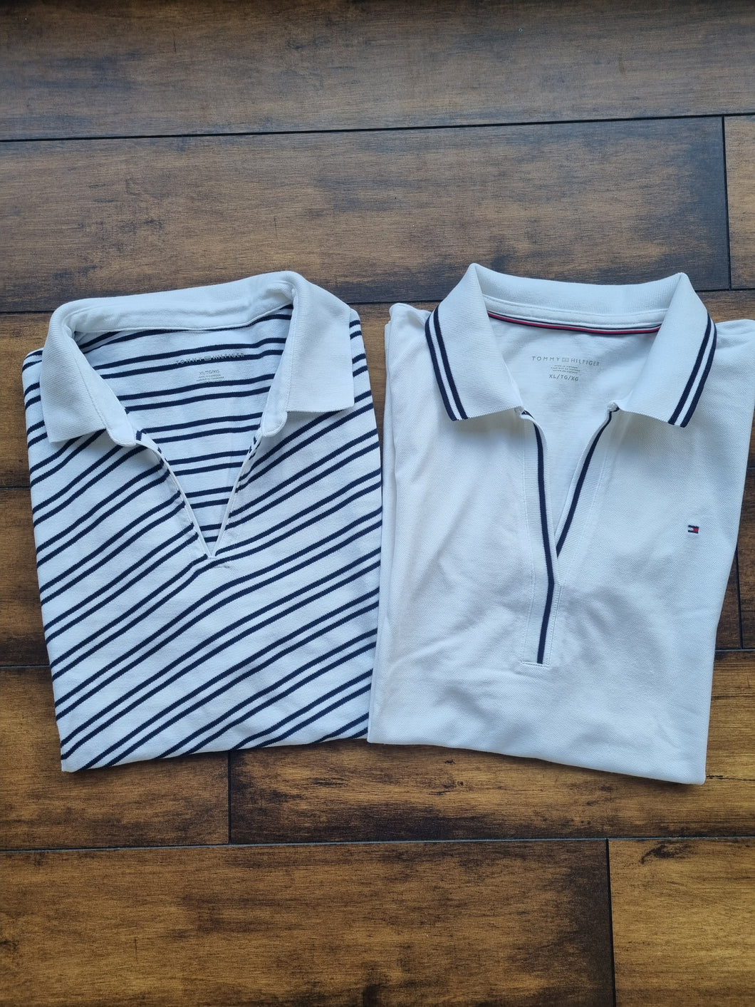 Tommy Hilfiger Bundle 2 Ladies Cotton Polo T Shirts XL
