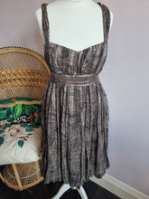 Load image into Gallery viewer, MNG Mango Suit 100% Silk Bubble Hem Y2k Dress
