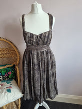 Load image into Gallery viewer, MNG Mango Suit 100% Silk Bubble Hem Y2k Dress
