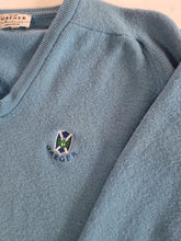 Load image into Gallery viewer, Vintage Jaeger Scottish Woollen Blue Knit Jumper 12

