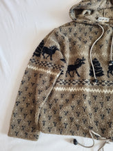 Load image into Gallery viewer, Moose Soft Brown Hooded Vintage Fleece M/L
