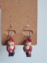 Load image into Gallery viewer, Vintage Santa Figurine Earrings
