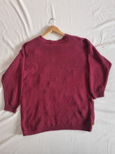 Load image into Gallery viewer, Vintage Purple Heavily Embroidered Ladies Jumper 14/16
