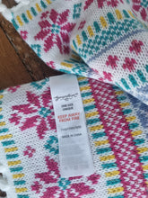 Load image into Gallery viewer, Fair Isle Style Knitted Scarf with Tassles
