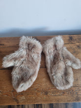 Load image into Gallery viewer, Next Faux Fur Light Brown Ladies Mittens
