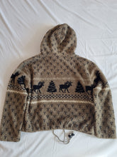 Load image into Gallery viewer, Moose Soft Brown Hooded Vintage Fleece M/L
