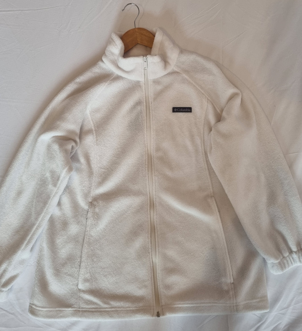 Ladies Columbia White Fleece XL