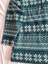 Load image into Gallery viewer, Teal Patterned Vintage Fleece XL
