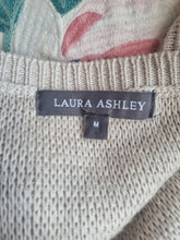 Load image into Gallery viewer, Laura Ashley Knitted Light Beige Poncho Cover Up Cape Shawl
